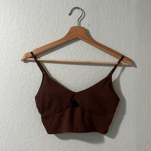Brown Crop Top Cami